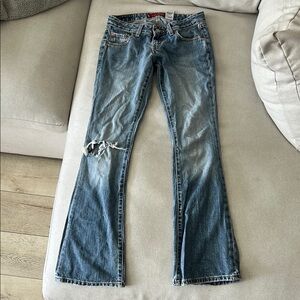 Levi's Women's Distressed Blue Boot Cut Jeans